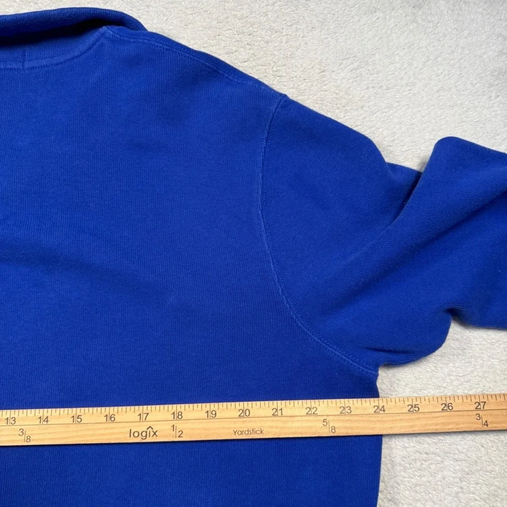 Polo Ralph Lauren Royal Blue Black Pony Quarter‎ Zip Pullover Long Sleeve XL